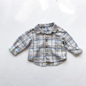 The children’s place!plaid button down EUC 6-9m
